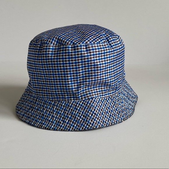 Reversible Stripe or Plaid Bucket Hat Size 12-24 Months - Picture 7 of 9